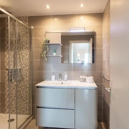 L11 Claire Fontaine Sea View 2 Bdr Ac Parking Swiming Pool Apartment Nice Exterior photo