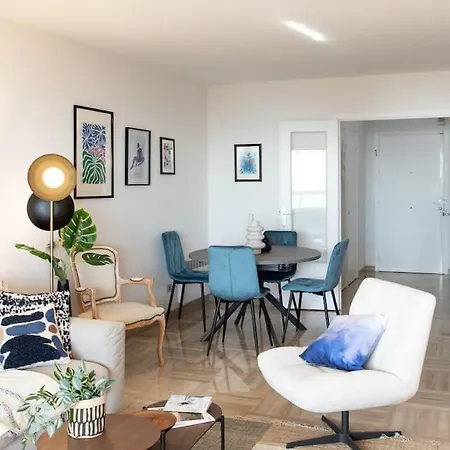 L11 Claire Fontaine Sea View 2 Bdr Ac Parking Swiming Pool Apartment Nice Exterior photo