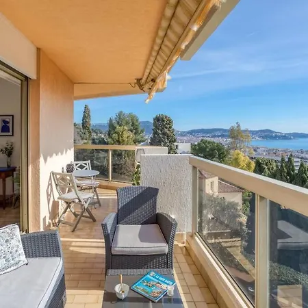 L11 Claire Fontaine Sea View 2 Bdr Ac Parking Swiming Pool Apartment Nice Exterior photo
