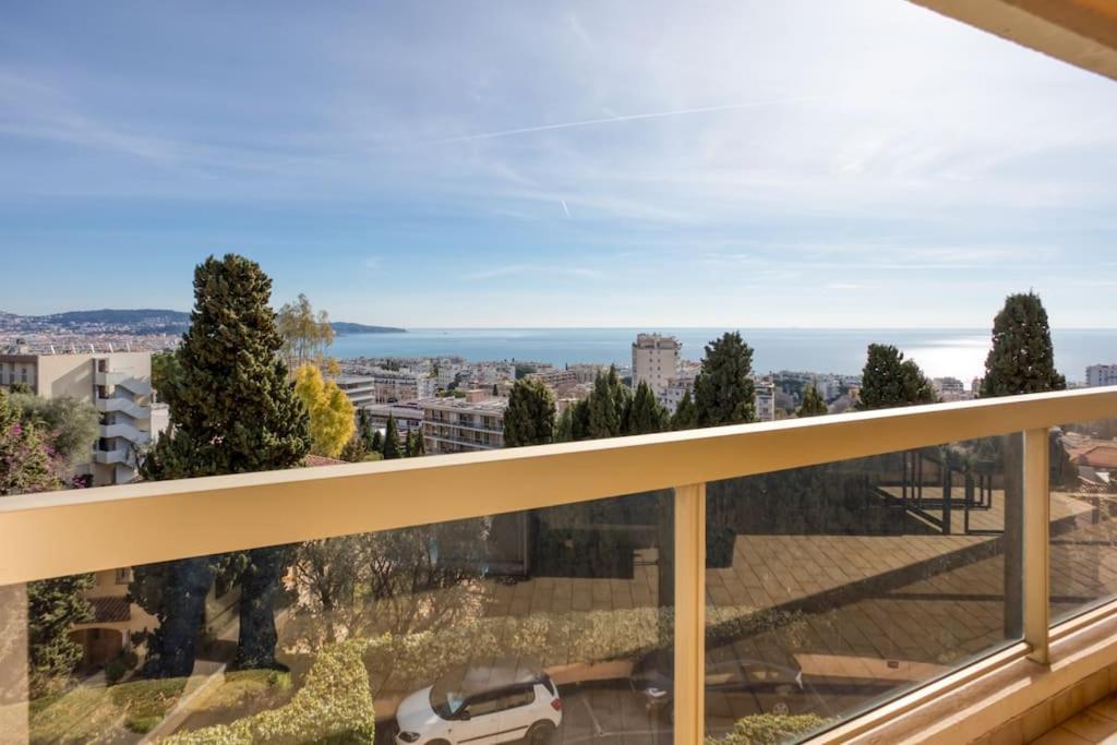 L11 Claire Fontaine Sea View 2 Bdr Ac Parking Swiming Pool Appartamento Nizza