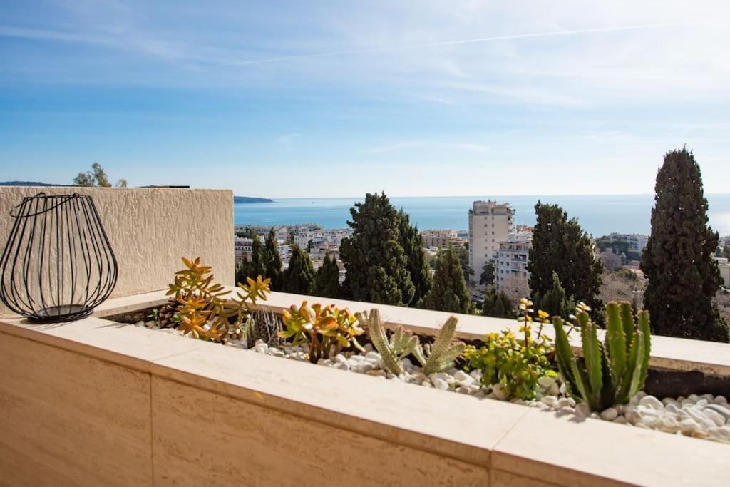 L11 Claire Fontaine Sea View 2 Bdr Ac Parking Swiming Pool Apartamento Nice