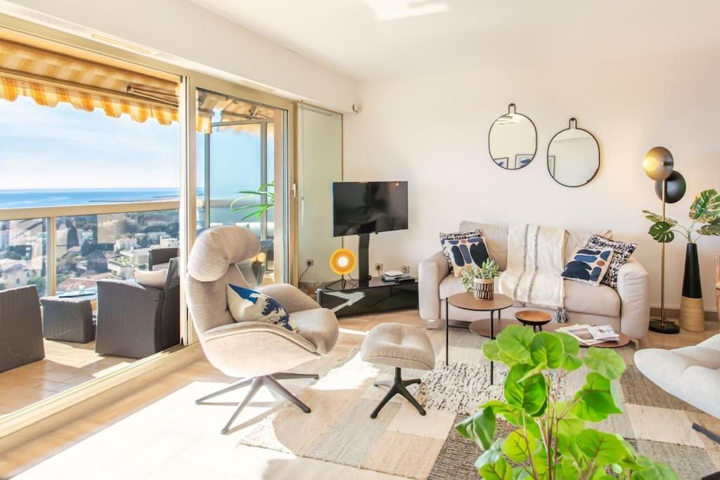 L11 Claire Fontaine Sea View 2 Bdr Ac Parking Swiming Pool * Nice
